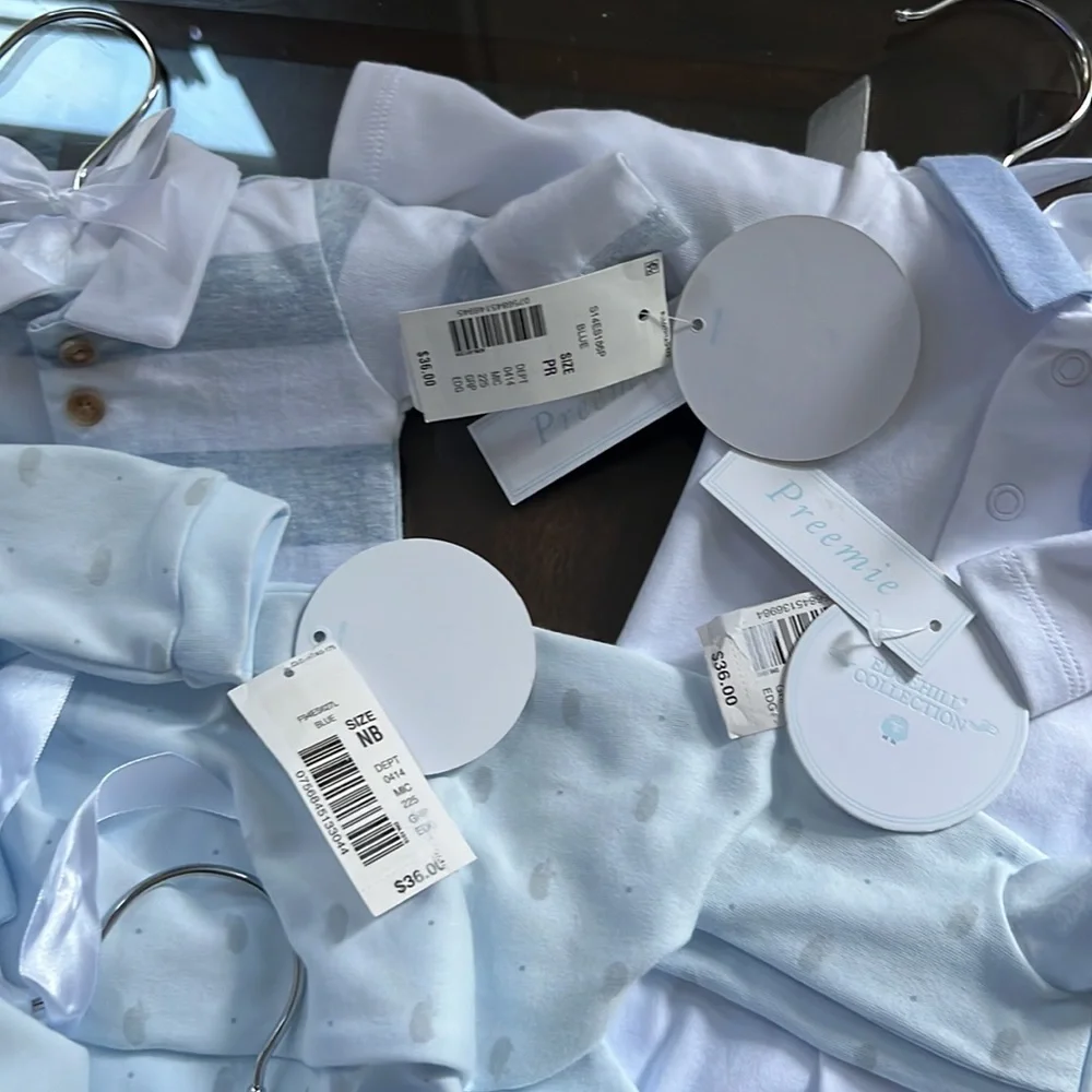 Bundle of Edgehill Collection Preemie And Newborn Coveralls. - Picture 8 of 8